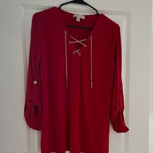 Elegant Red Women's Top